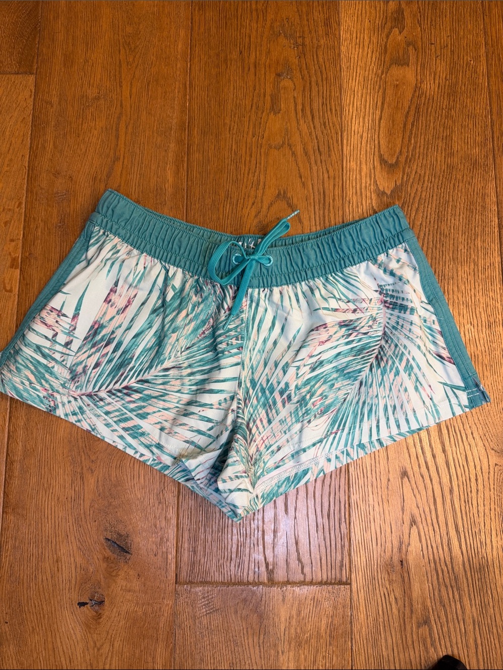Salt Life Teal Elastic Waist Swim Shorts